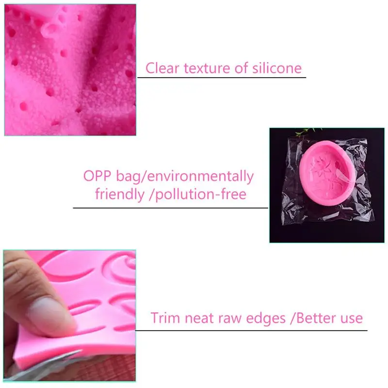 Силиконовые Цветочный горшок для суккулентов десерт ледяной куб DIY подсвечник в