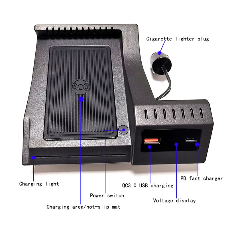 15w car qi wireless charging phone charger charging case for mercedes benz w205 amg c43 c63 clg 43 glc 63 x253 glc c300 c200 free global shipping