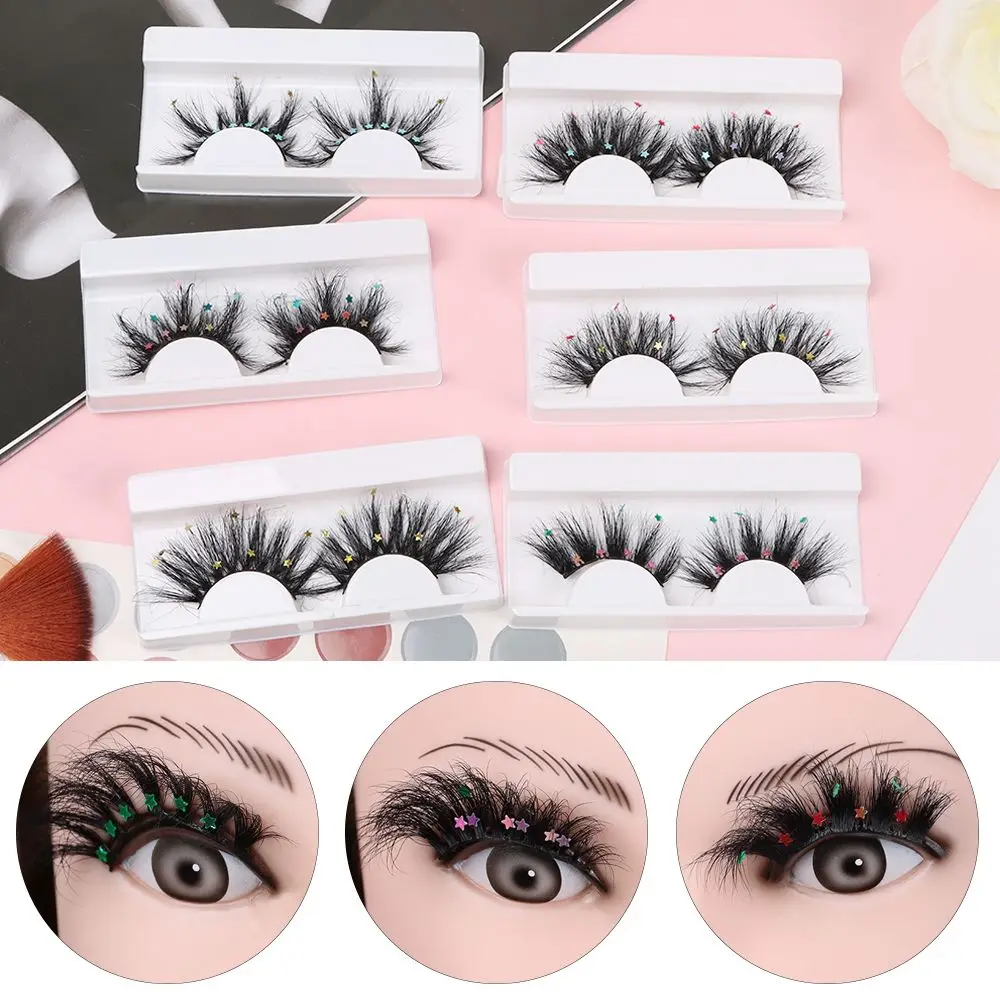 

Mink Cosplay Costumes 3D Handmade Decoration Eye Eyelashes Eye Lashes Set Star False Lashes