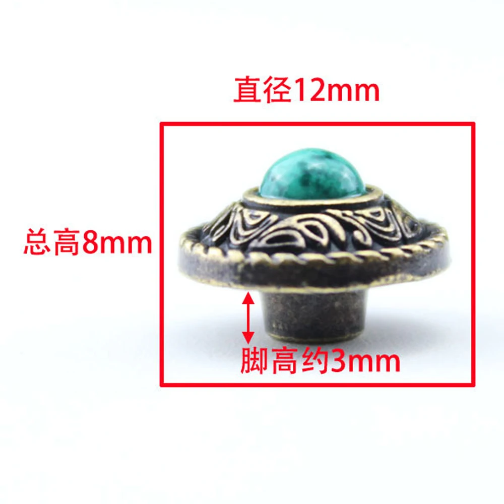 Сделай Сам кожаное ремесло 12 мм украшение бумажника алмазные металлические