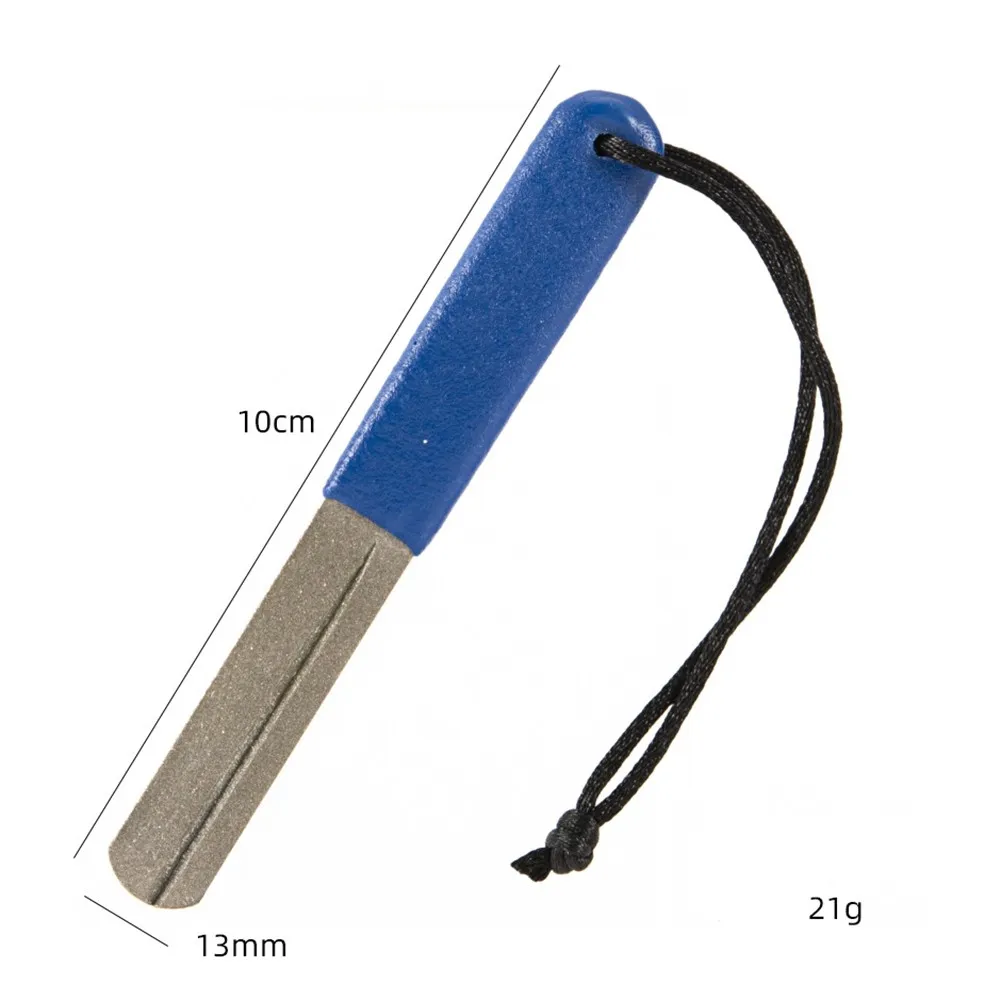 Уличная портативная Мини точилка для рыболовных крючков с двумя слотами