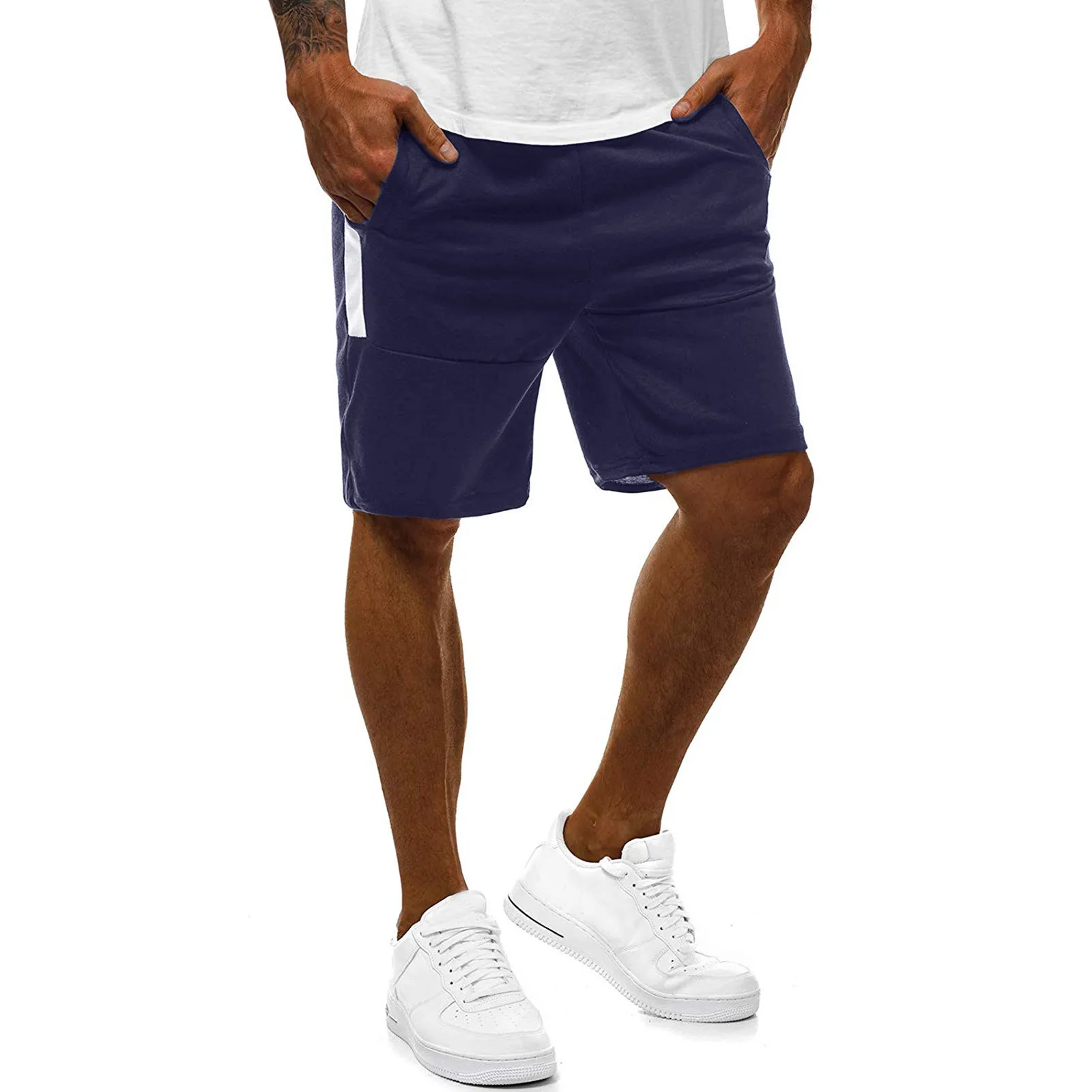 

Шорты Мужские дышащие, повседневные модные короткие штаны, джоггеры, черные, серые, темно-синие, лето
