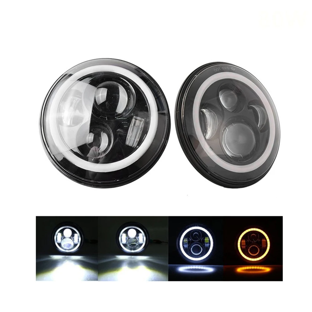 2 шт. 7 дюймов светодиодный галогеновые фары головного света + Противотуманные для