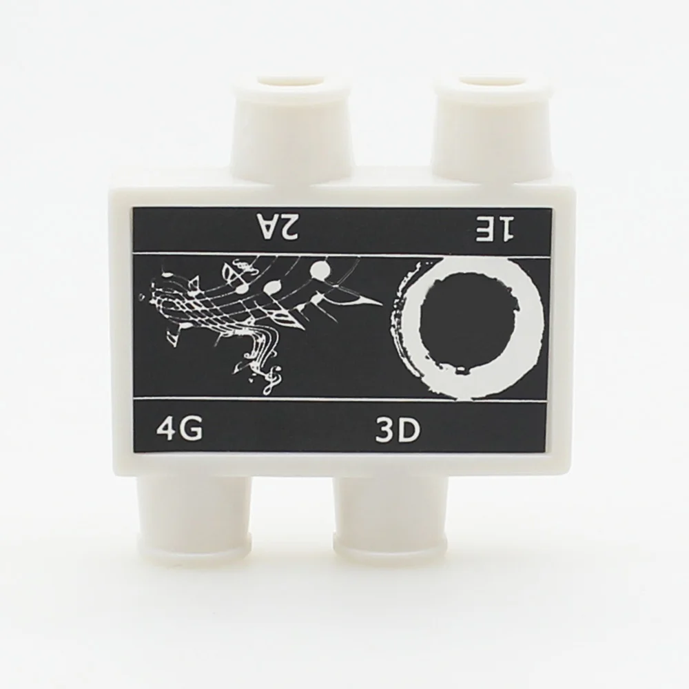 

Портативная прочная трубчатая коробка Tooyful с 4 нотами, E/A/D/G тюнер для скрипки, принадлежности для практики, белый цвет