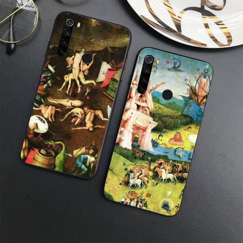 

Hieronymus Bosch art pattern Phone Case For Xiaomi Redmi note 7 8 9 t max3 s 10 pro lite coque shell cover funda