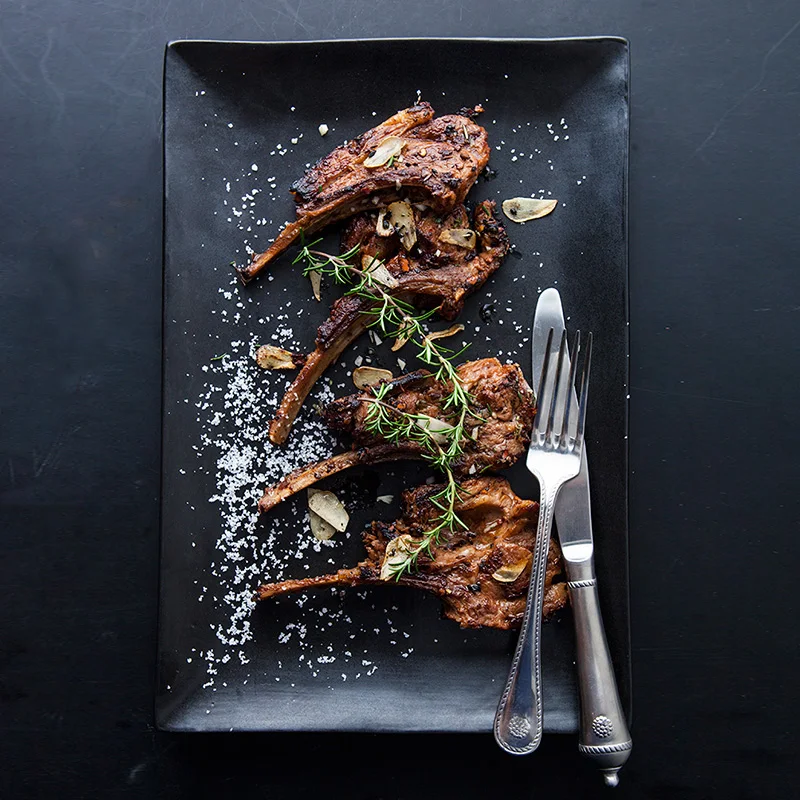 Европейский стиль Западная пищевая тарелка для завтрака закусок Бытовая