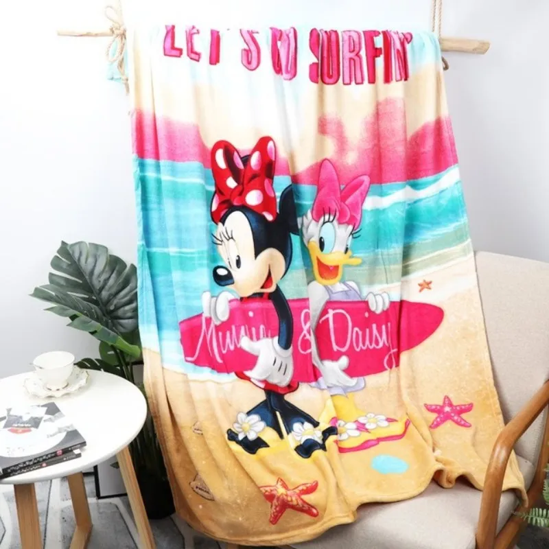 Disney Черный и белый горошек с рисунком Минни для Мышь плюшевые Одеяло пледы 117x152 см