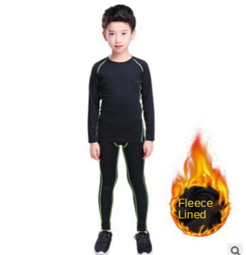 

Children's Sports Suit Tights Men's Training Suit Football Basketball Long Sleeve Suit Quick Dry Breath Running Fitness Clothes