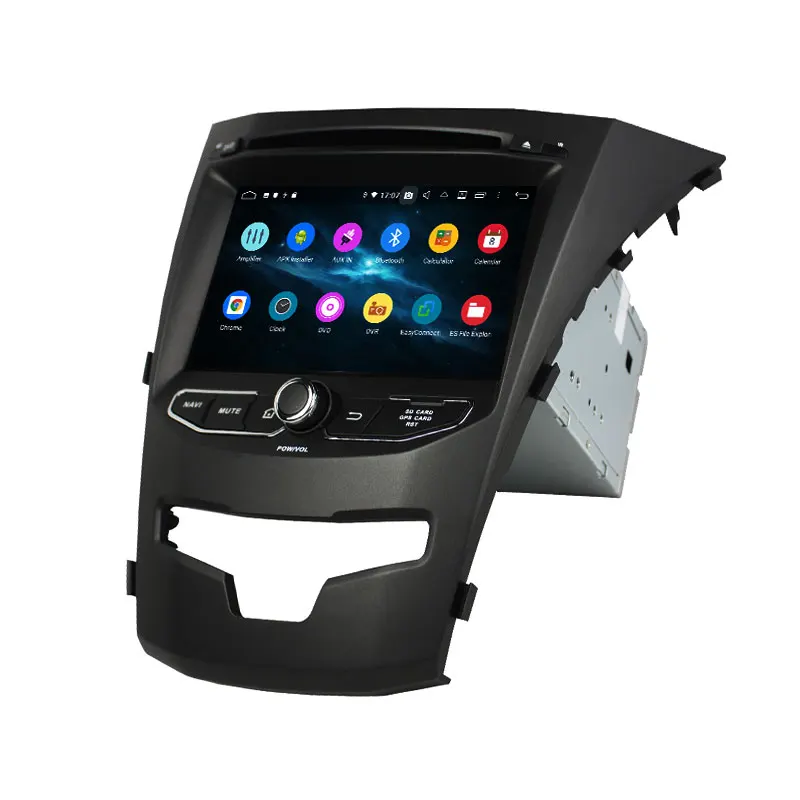Автомобильный DVD плеер KLYDE 7 &quotAndroid 9 0 для SsangYong Korando 2014 мультимедийный 8 ядер стерео
