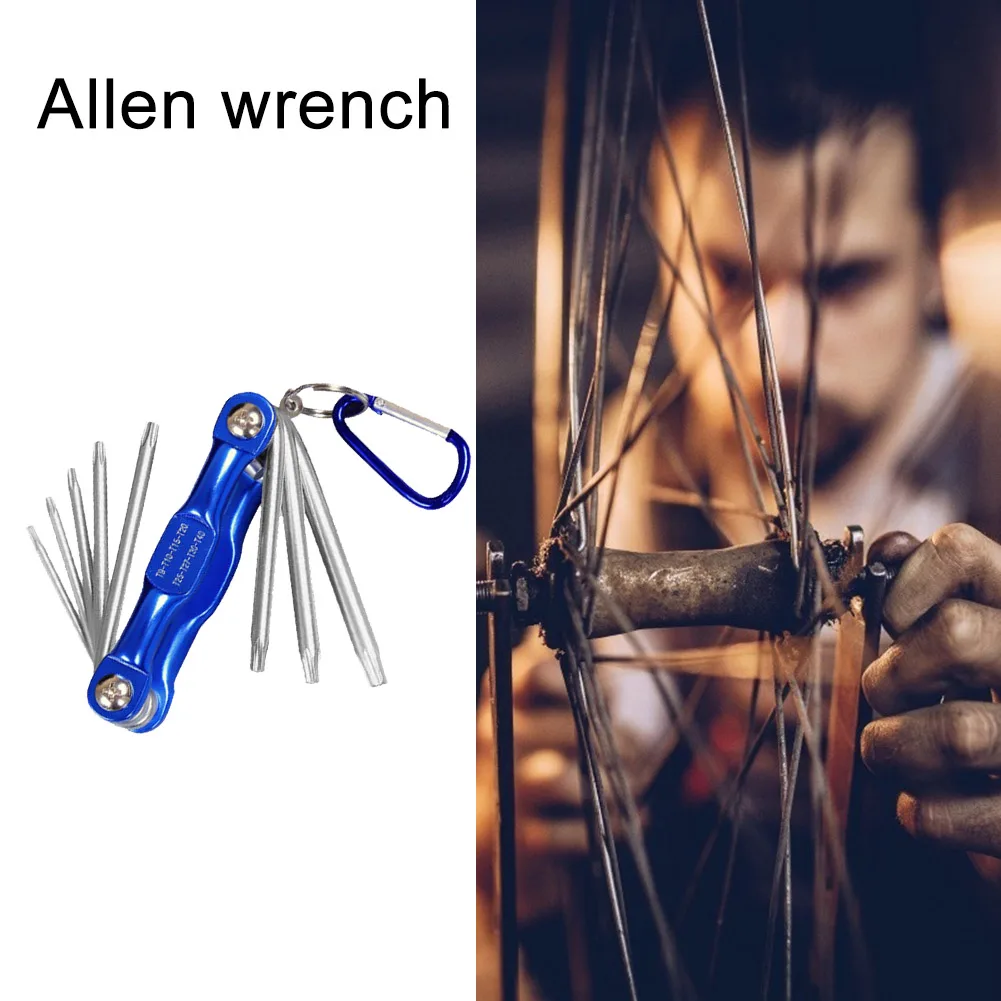 

8pcs Folding Hex Allen Key Metric Wrench Set Spanner Screwdriver Repair Tools Spanner Automobile Repair Tool Kit