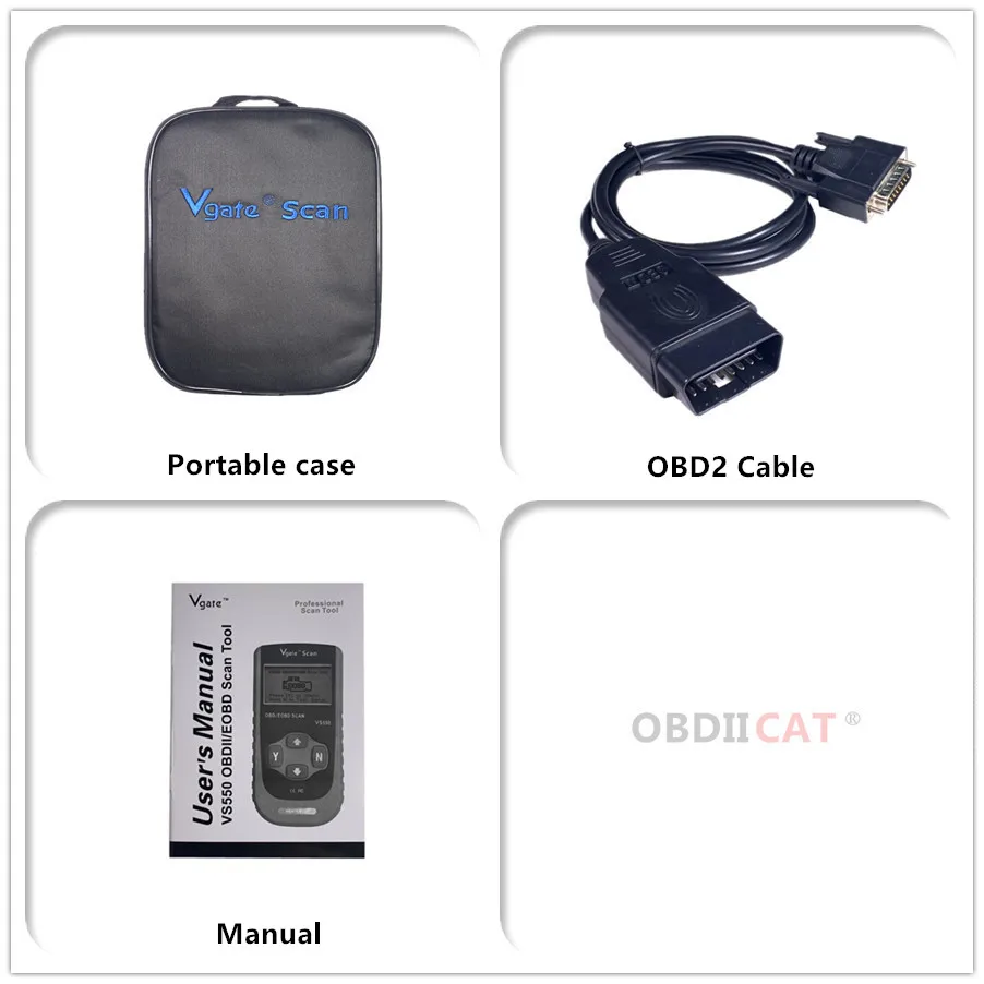 10 шт. оптовая цена OBDII OBD2 Vgate VS550 кодовый сканер Eeor считыватель кодов