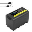 Новый 6800 мАч USB выход NP-F770 F750 F730 батарея светодиодный индикатор питания для Sony NP F960 F970 NP-F550 CCD-TRV58 V1J z1