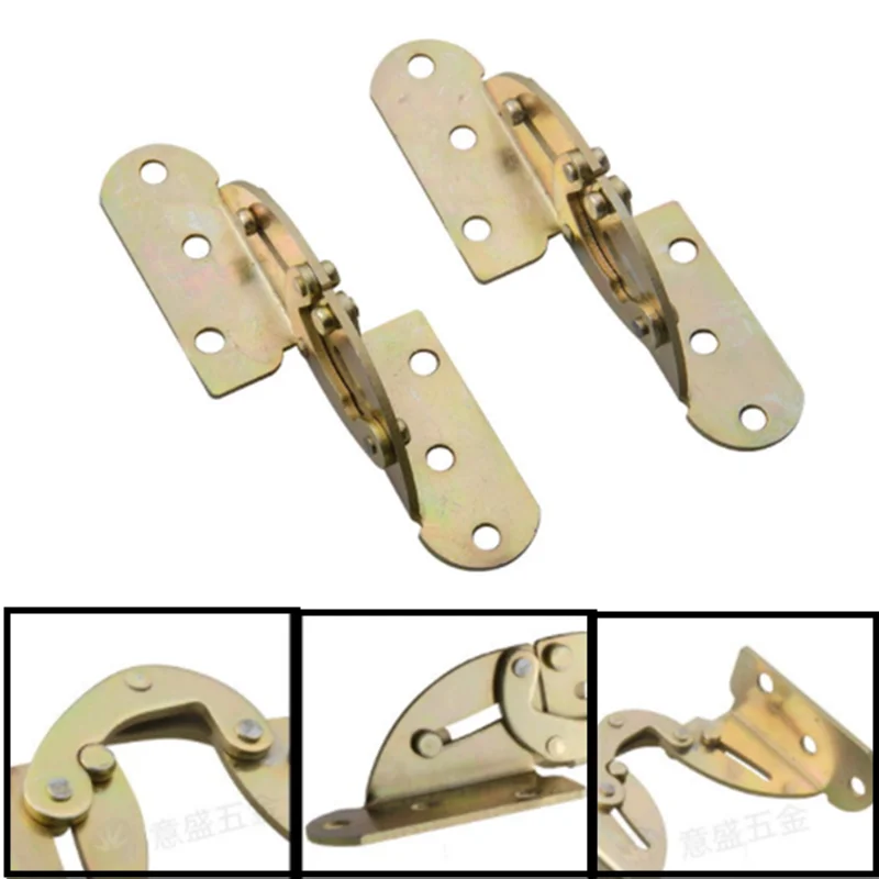 1pcs 180 Degree Flap Hinge Iron Hidden Folding For Dining Table Desk Bed Bracket Mechanism Combination Furniture Fittings |