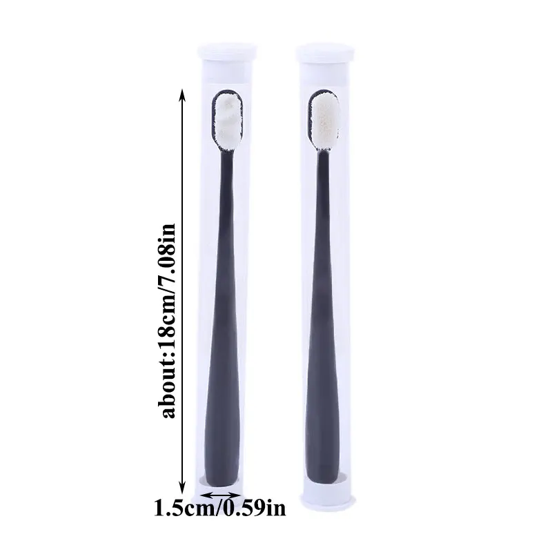 

Oral Care Toothbrush Adult Children Solid Color Nano Ultra-fine Oral Cleaning Beauty Million Soft Fine Bristle Wave Toothbrush