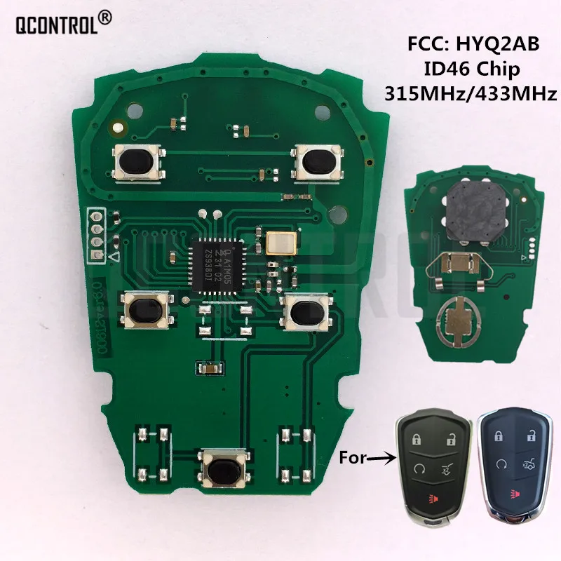 QCONTROL Автомобильная плата дистанционного ключа для Cadillac SRX/ATS/XTS/XTS L/CTS/XT5 Escalade ESV FCC: