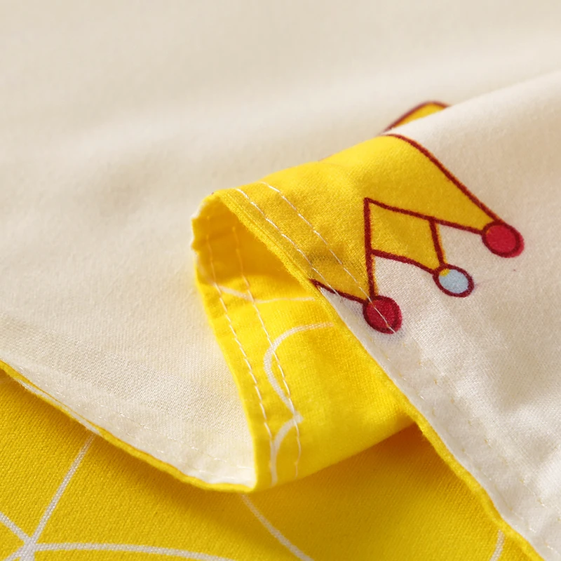 Домашний текстиль желтый комплект постельного белья 3/4 шт. геометрический