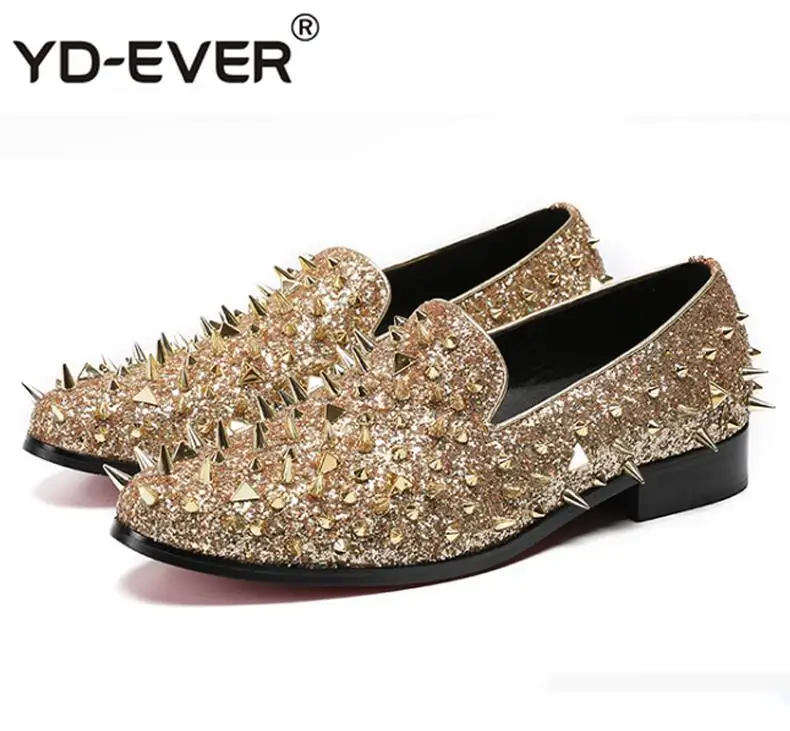 Мужские Роскошные дизайнерские кожаные оксфорды в британском стиле с заклепками