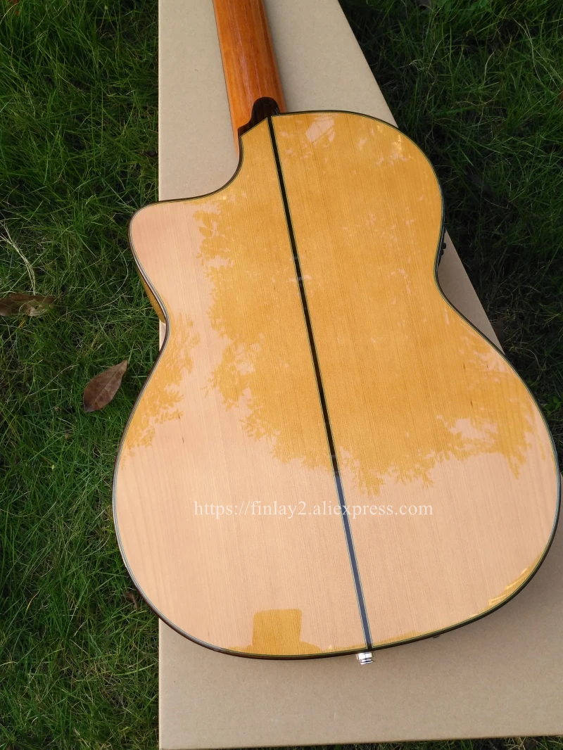 Полностью прочная электрическая акустическая гитара Flamenco ручной работы 39 дюймов