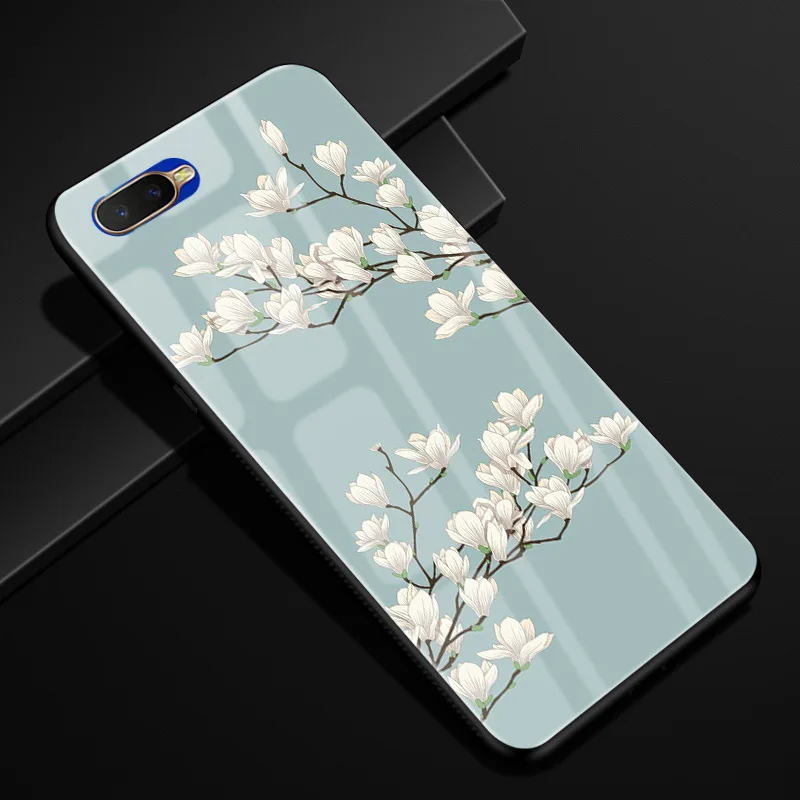 Для Coque Oppo RX17 Neo чехол из закаленного стекла твердая задняя крышка для OPPO RX17 Neo CPH1893 RX17Neo RX 17 Neo чехол силиконовый бампер - Цвет: 8