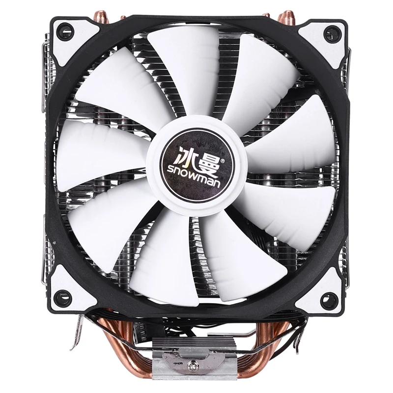 SNOWMAN M-T6 4PIN CPU Cooler Master 6 Heatpipe Double Fans 12cm Cooling Fan LGA775 1151 115X 1366 Support Intel AMD