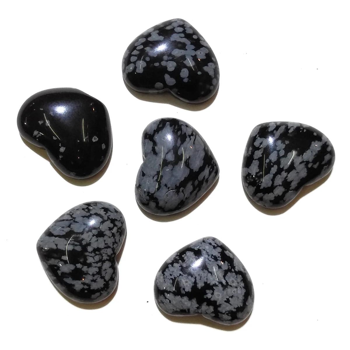 Бусины кабошоны из натурального камня в форме сердца 10 шт.|Ювелирная фурнитура и