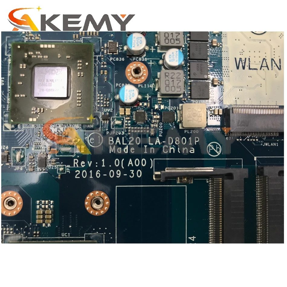 Для DELL Inspiron 15 5567 5767 материнская плата портативного компьютера с i7-7500 Процессор + R7