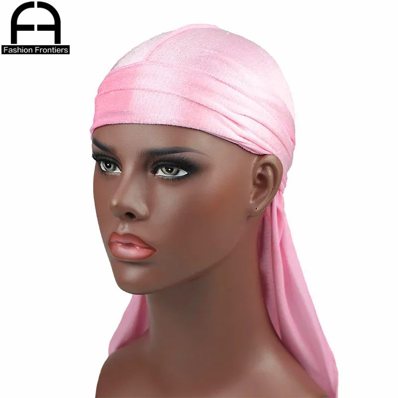 Бархатная прочная дышащая тонкая бандана для мужчин и женщин тюрбан шапка с