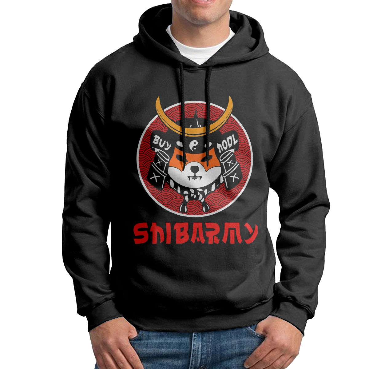 

Man Dogecoin Hodl SHIB ARMY SAMURAI SHIBA INU COIN Hoodie Normal Purified Cotton Hooded Sweatshirts Funny Hoodie Shirt