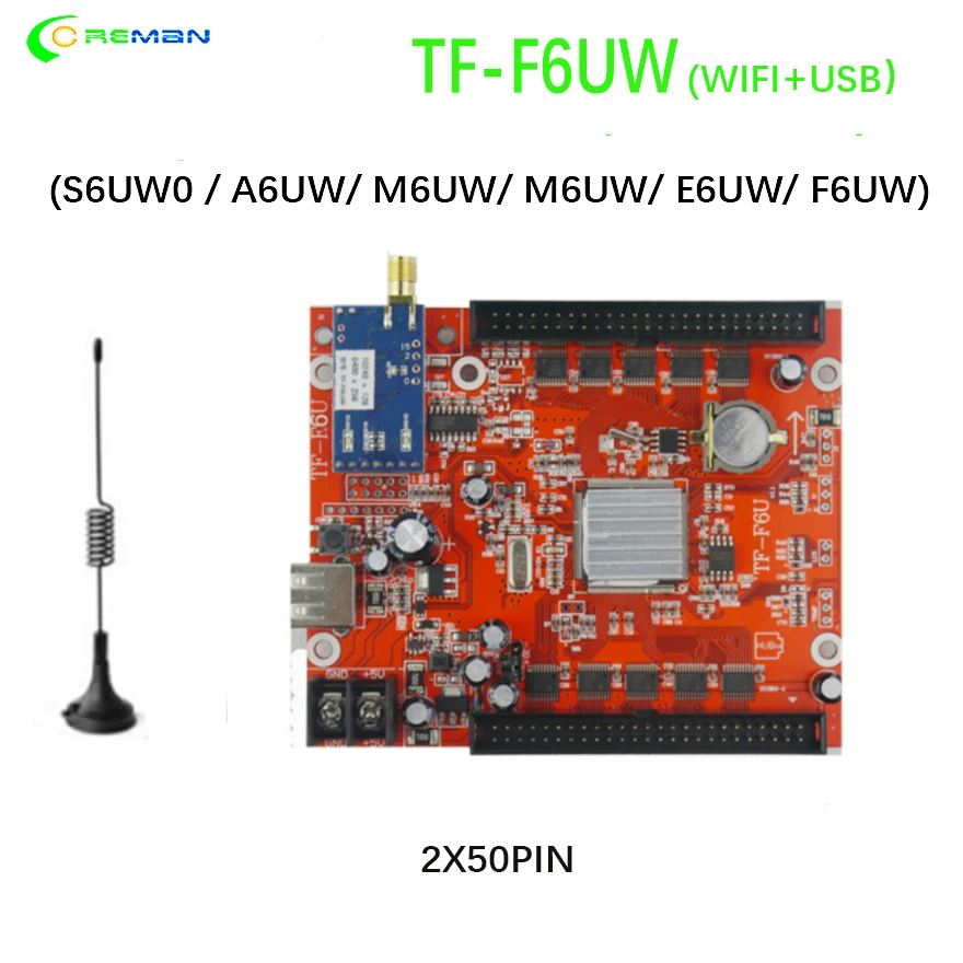 TF-M6UW карта управления СВЕТОДИОДНЫЙ знак модуль Wi-Fi и USB-накопитель датчик