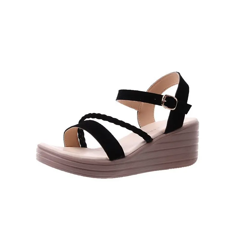 

Fashion Womens Shoes 2021 Clogs With Heel Clear Sandals Suit Female Beige Open Toe Med Luxury Thick New Comfort Black High Peep