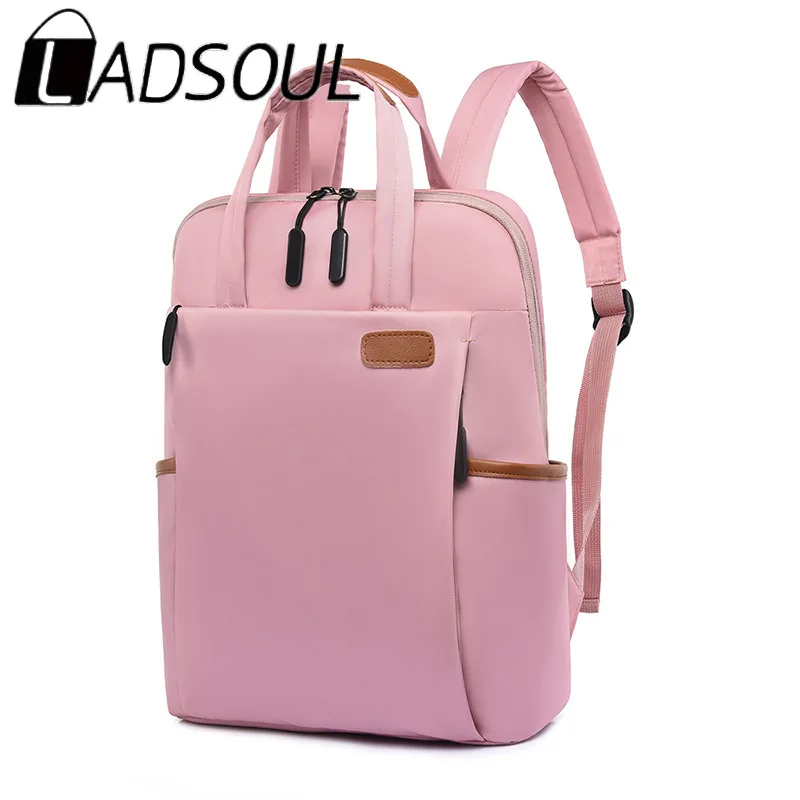 LADSOUL водонепроницаемый Женский деловой рюкзак модные школьные рюкзаки Оксфорд
