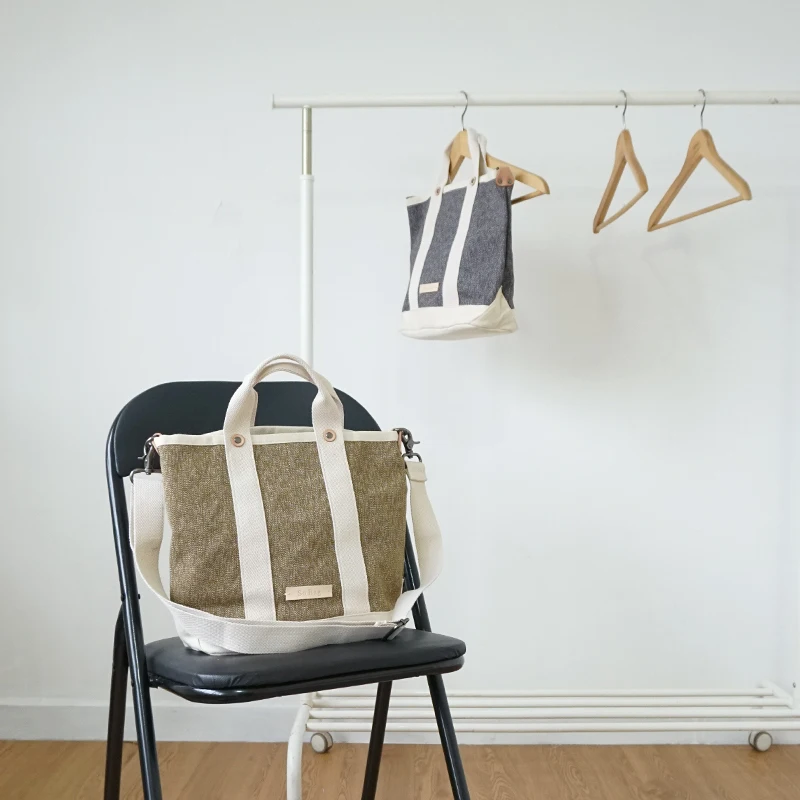 Оригинальная Кожаная Тяжелая Холщовая Сумка ручной работы 24 унции сумка тоут