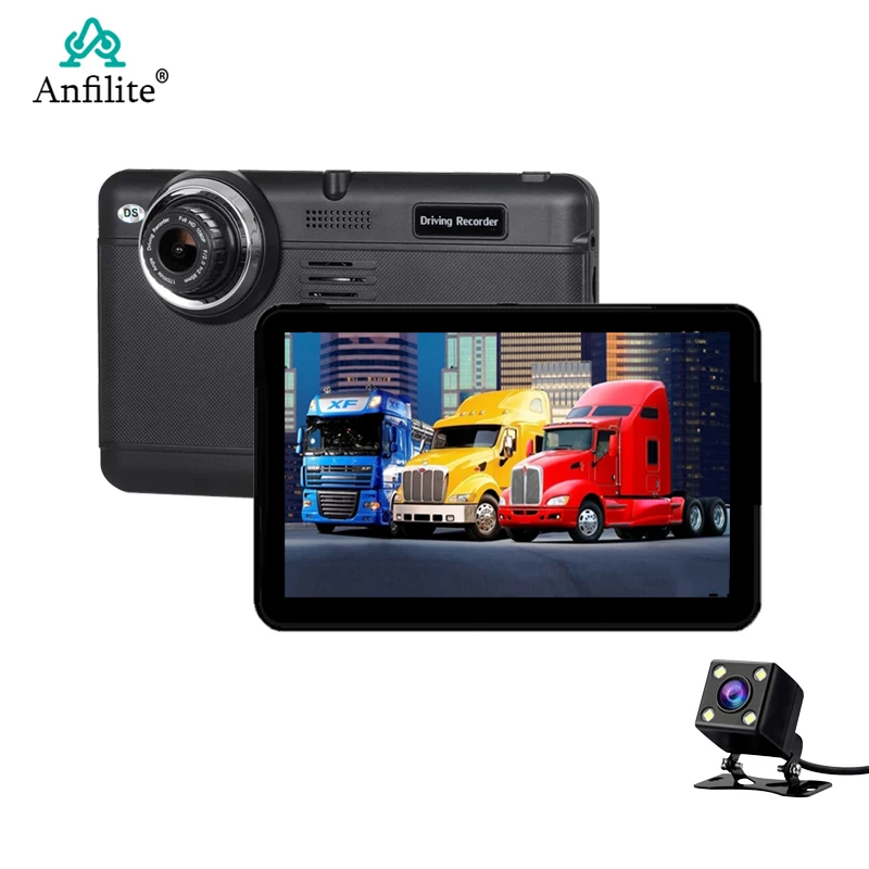 Anfilite 7 дюймов ОС Android 4 ядра GPS навигатор 768 М 16 Гб Видео тире камера Регистраторы