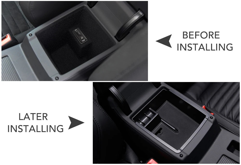 Лоток для держателя контейнера центральный автомобильный подлокотник хранения