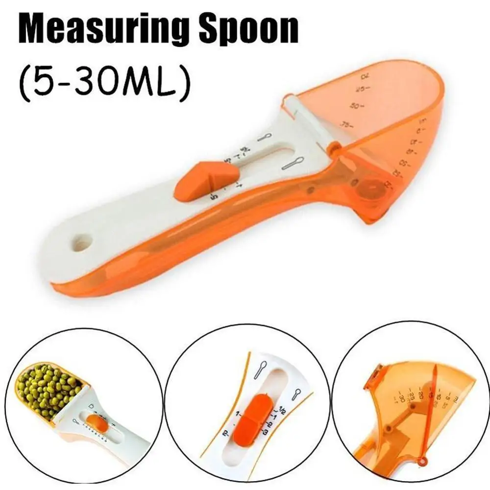 Регулируемая мерная ложка 5 мл 30 Портативные Инструменты для приготовления пищи