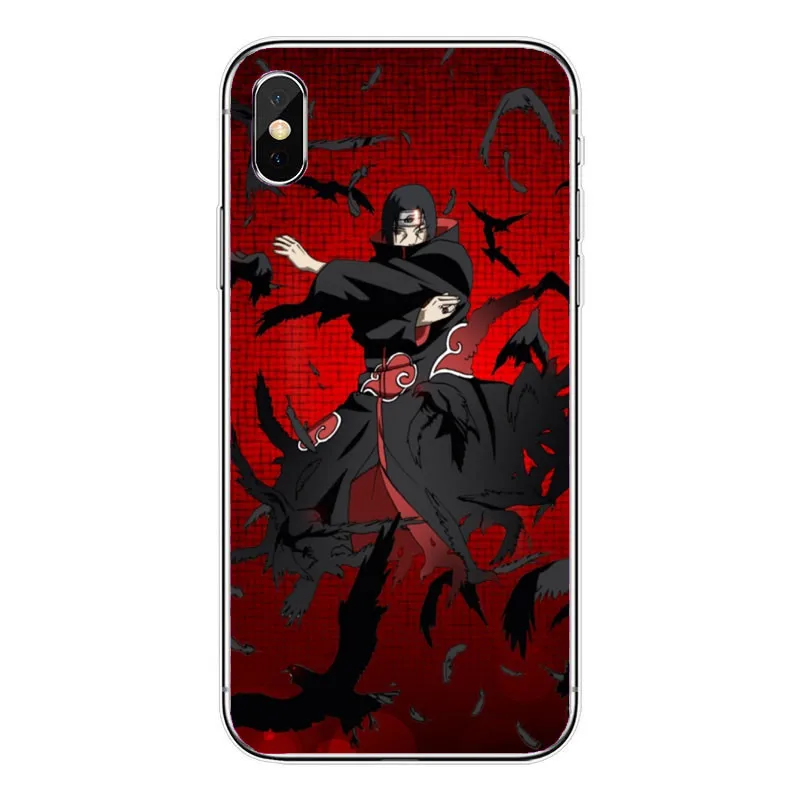 Moda аниме Uzumaki Наруто Саске Какаши мягкий Тампа да Caixa Do силиконовый чехол для iPhone
