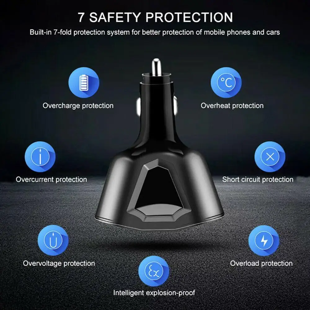 Автомобиль 5V 3.1A автомобиля с двумя портами USB Зарядное устройство 2 слот
