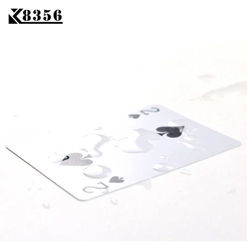 K8356 2 компл./лот пластиковые игральные карты Техасский Холдем покерные узкий