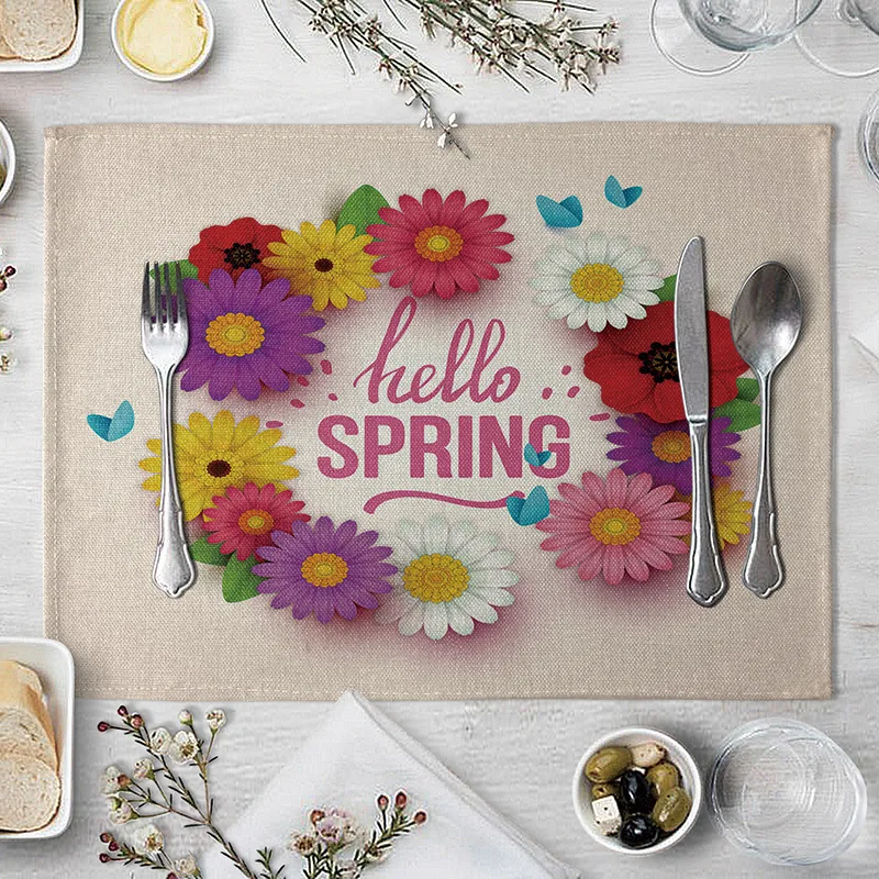 Ромашками Кухня обеденный Коврики на стол подставки под чашки подставка в стиле