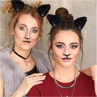 headwear props plush cat fox fur ear lolita headband anime cosplay headband party cute new cat ears realistic cat ears head band