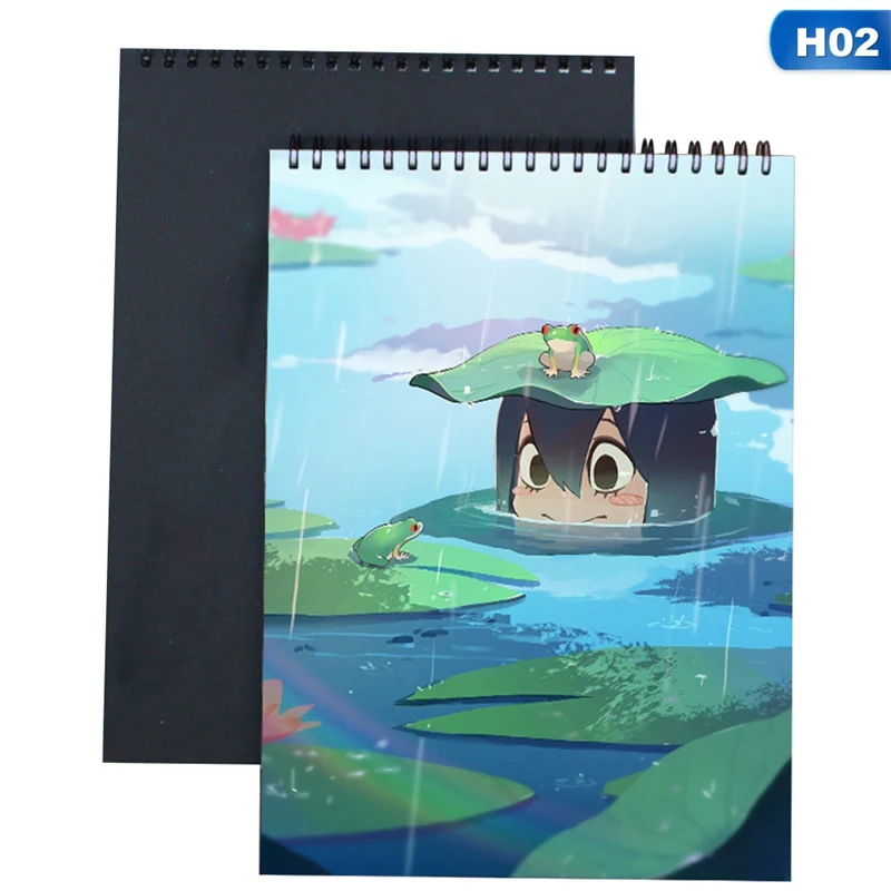 

A4 Anime My Hero Academia Watercolor Paper Sketch Book Portable Sketchbook Graffiti Sketch Hand Painting Notebook