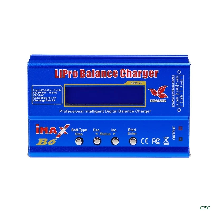

F98 EU Plug For iMAX B6 AC Lipo NiMh Li-ion Ni-Cd RC Battery Balance Charger Discharger