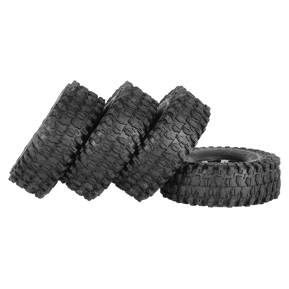 4Pcs AUSTAR AX-5020A 1.9 Inch 1/10 Rock Crawler Tires with Metal Hub for Traxxas Redcat SCX10 AXIAL RC Car