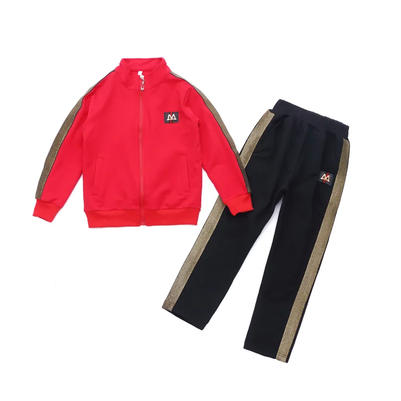 Детская одежда наряды для девочек с оборками комплект одежды куртка + футболка