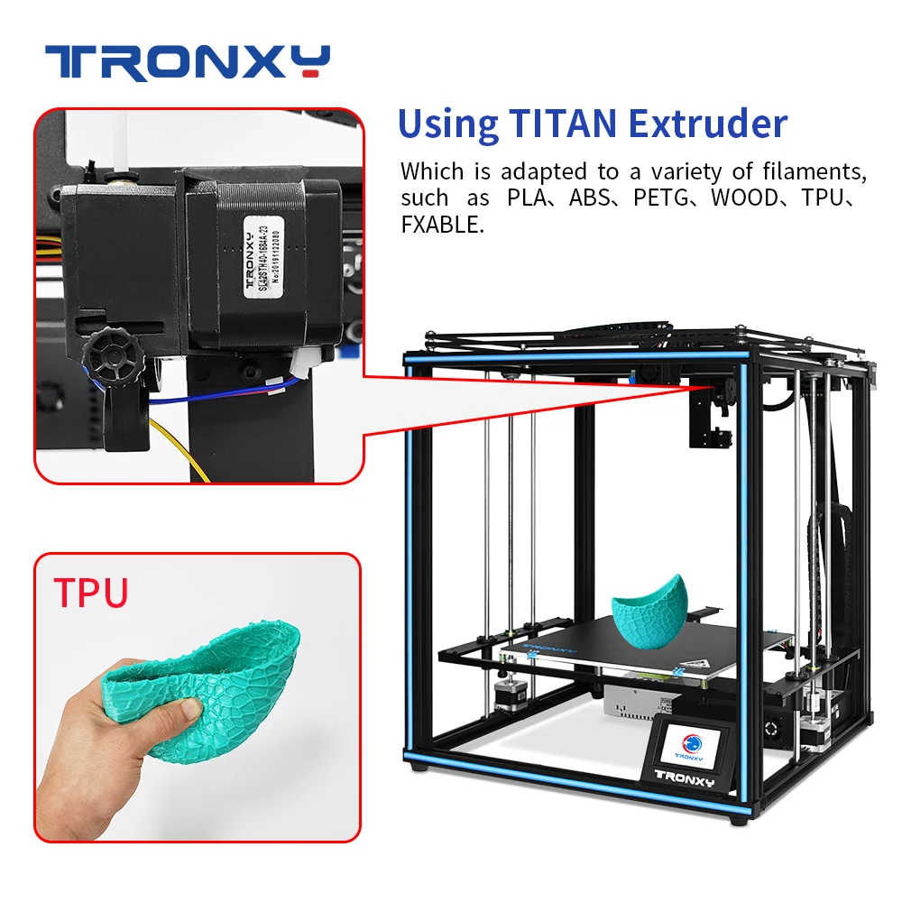 3D принтер TRONXY X5SA 400 PRO 400*400*400 мм линейная направляющая титановый экструдер|3D