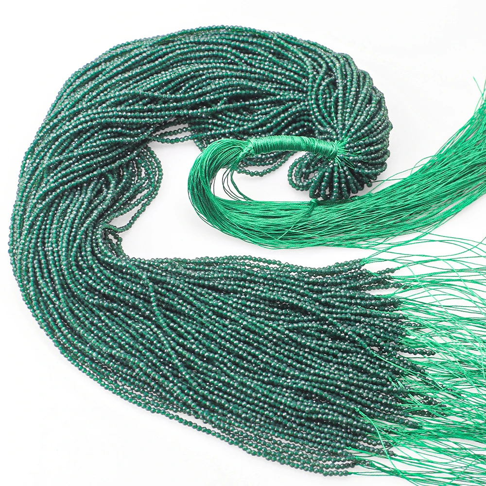 

1900Pcs/Lot Glass Rondelle Green 1MM Crystal Embroidery Round Beads Spacer For Jewelry Making DIY Accessories Wholesale Batch