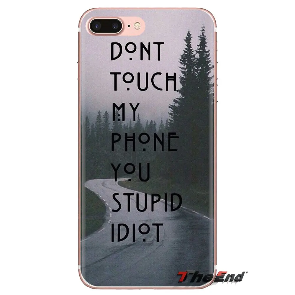 Блокировка экрана надписью Don't touch my Phone (не трогай мой для huawei Honor 7X V10 6C V9 6A