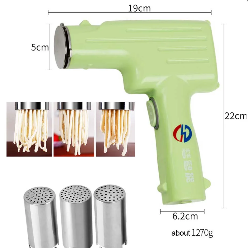 

110-240v chargeable Electric Noodle Press Machine Pasta Maker Dough Noodles automatic Handheld Spaghetti maker for home use