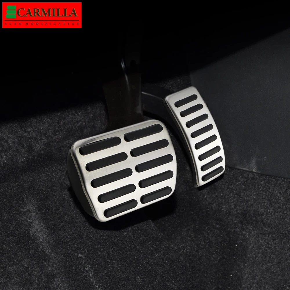

Carmilla Car Pedal Cover for Volkswagen VW Polo 6N 6N2 9N 6R 1996 - 2009 Stainless Steel Gas Brake Dead Pedal Protection Cover