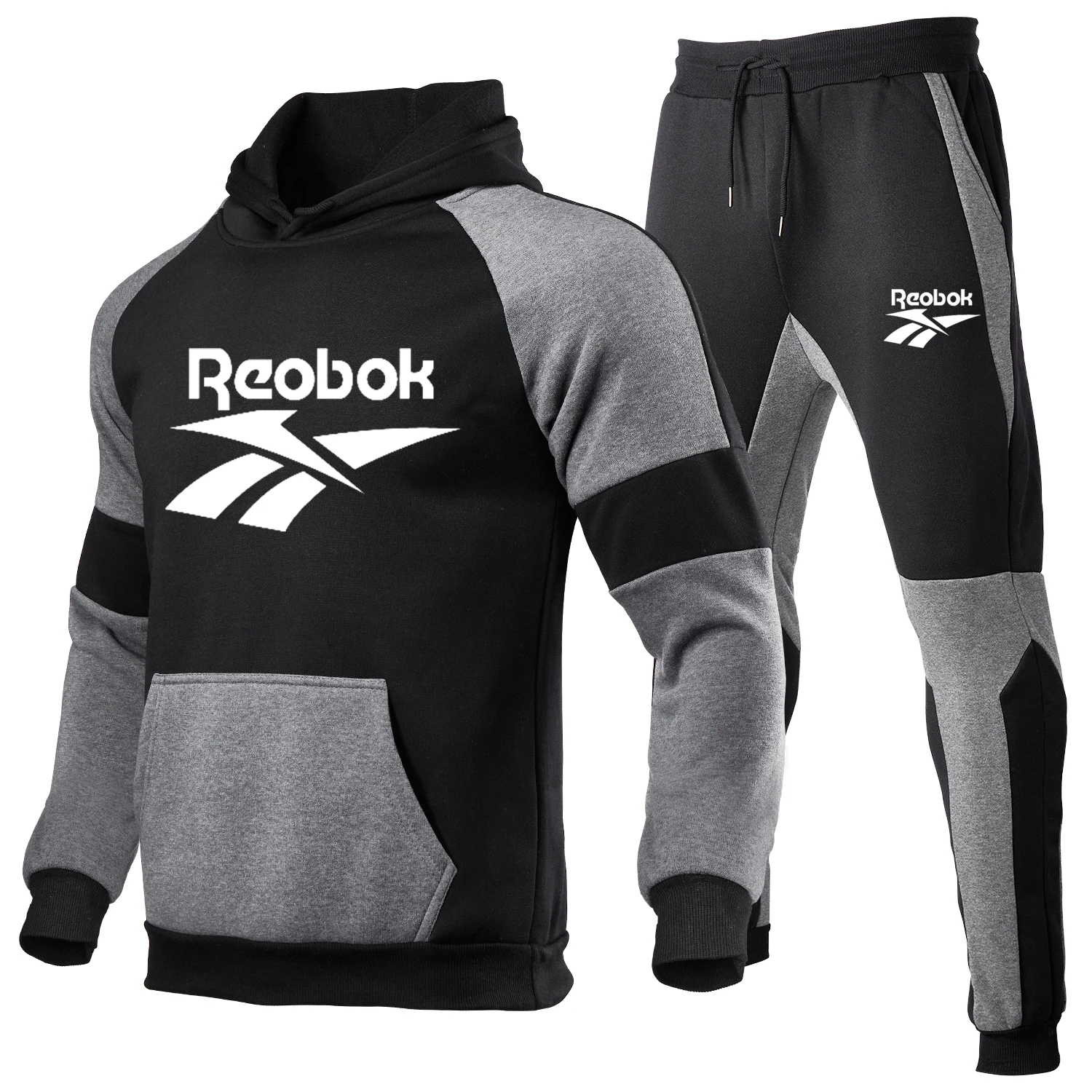 

2021 Fall Winter New Fashion Mens Clothing Pullovers Sweatshirt Men Tracksuits Hoodie Two Pieces + Pants Sports Shirt Track Suit